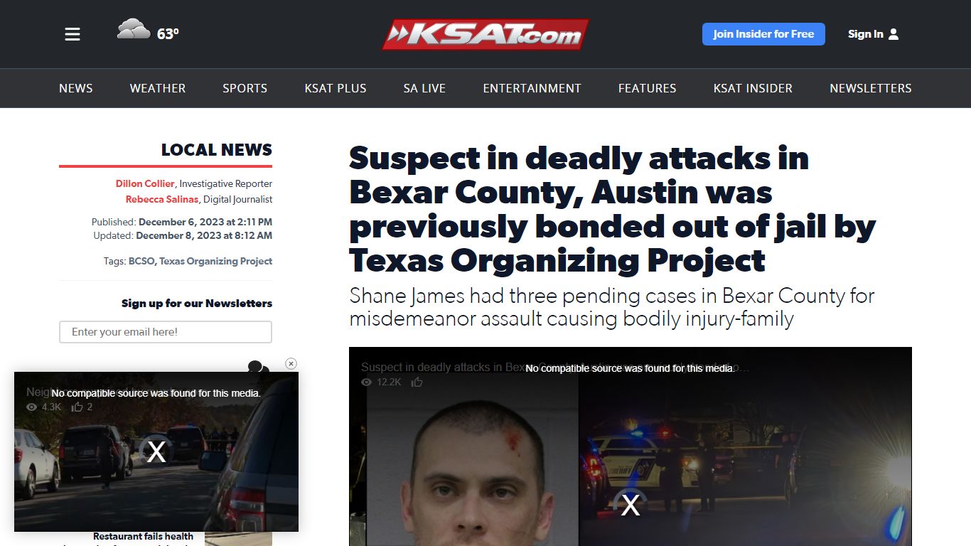 Suspect in deadly attacks in Bexar County, Austin was previously bonded ...